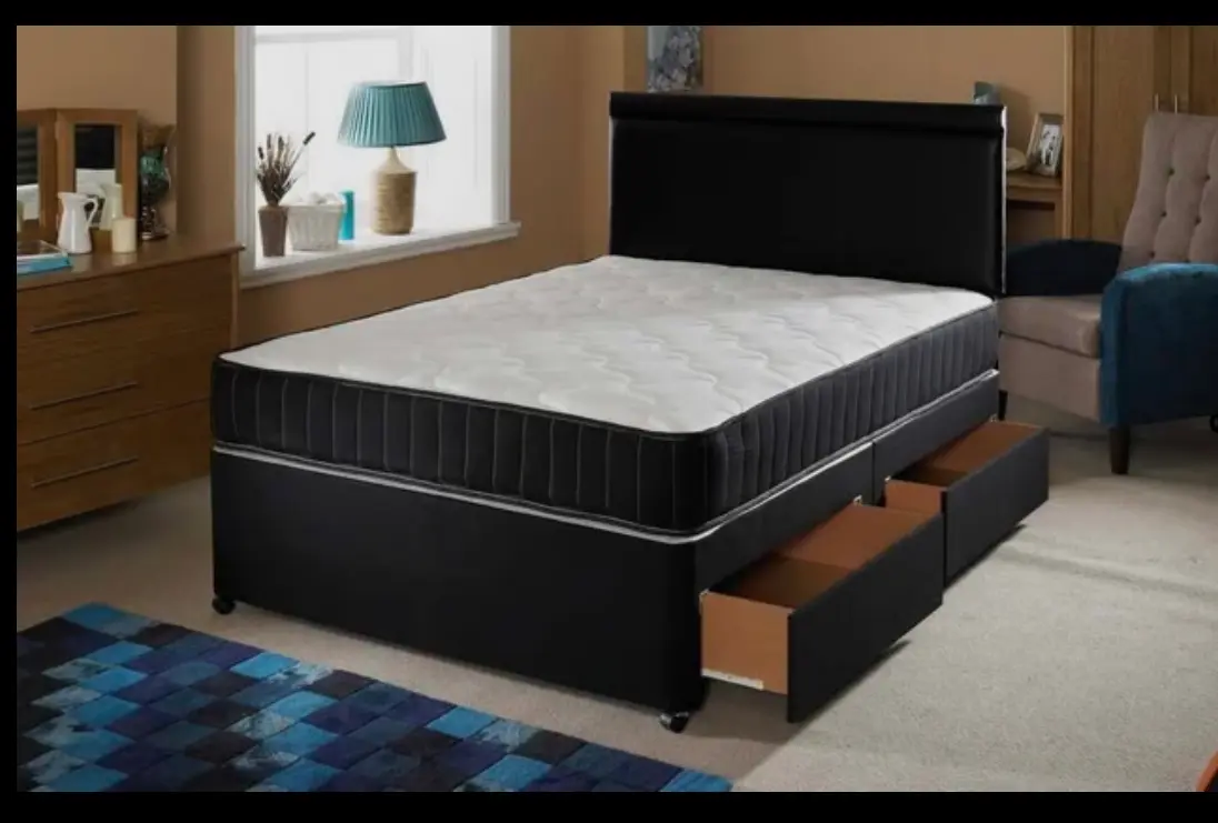 BRAND NEW-double Bed With Semi Orthopaedic Mattr